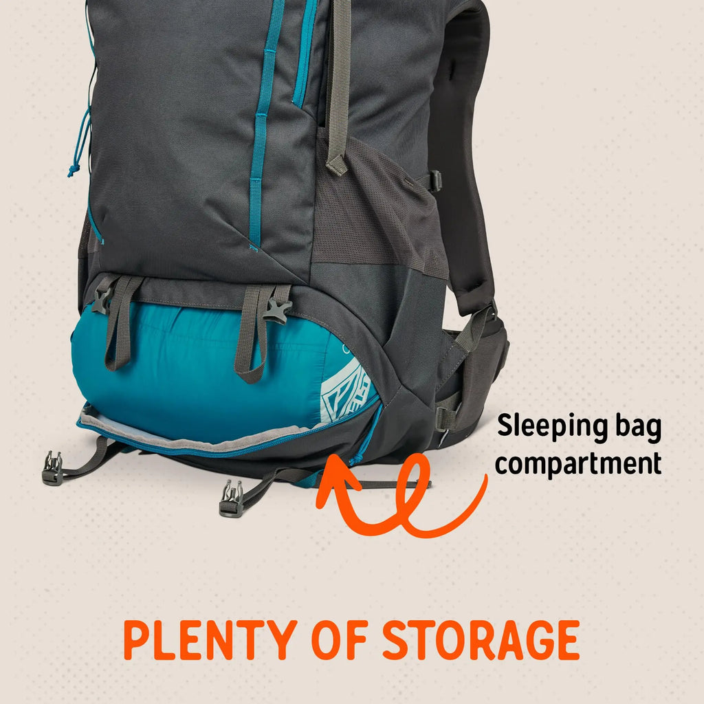 Internal Frame Hiking Backpack 35L Lightweight Pack For Multi-Day Trekking