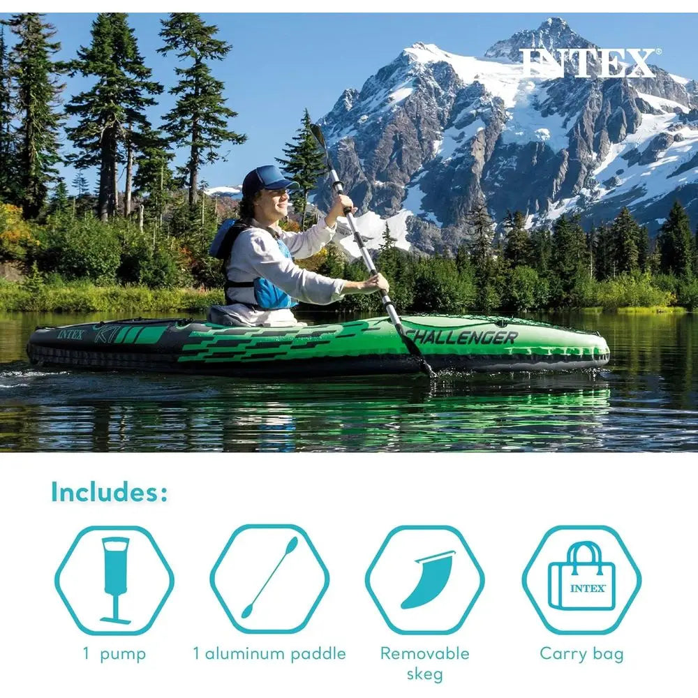 Inflatable Kayak Series: Deluxe 86in Kayak Paddles – Super Strong PVC – Adjustable Seat with Backrest