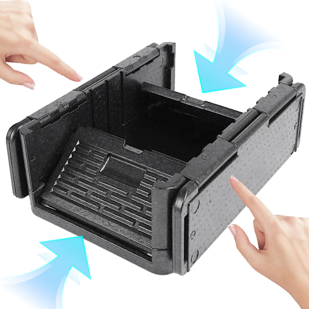 Top Load Camping Insulated Box Lightweight Foldable Food Pan Carrier Outdoor