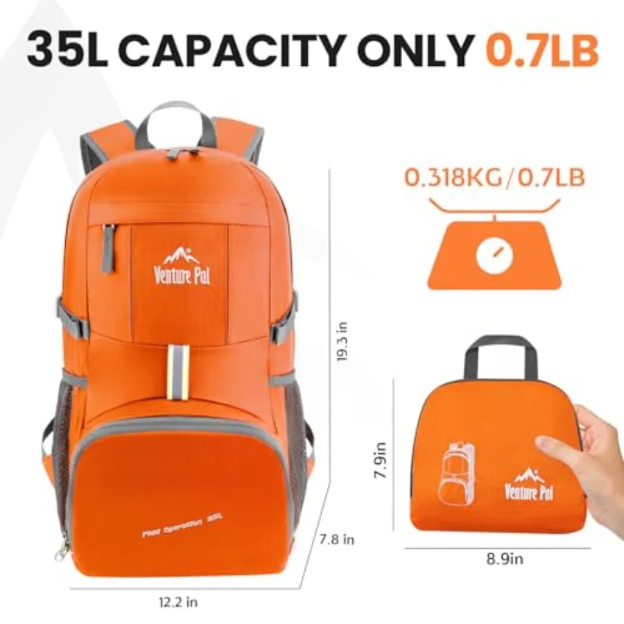 35L Ultralight Lightweight Packable Foldable Travel Camping Hiking Outdoor Sports Backpack Daypack