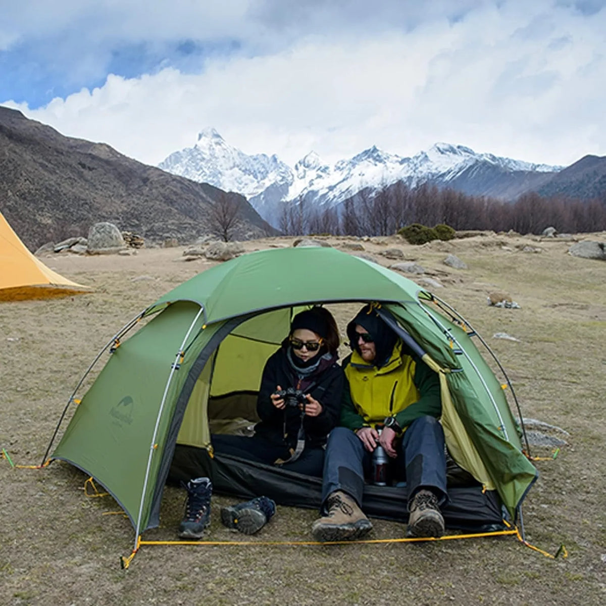 Cloud Peak 2 Person Tent Ultralight Waterproof Camping Tent 4 Season Nylon Backpacking Traveling Tent