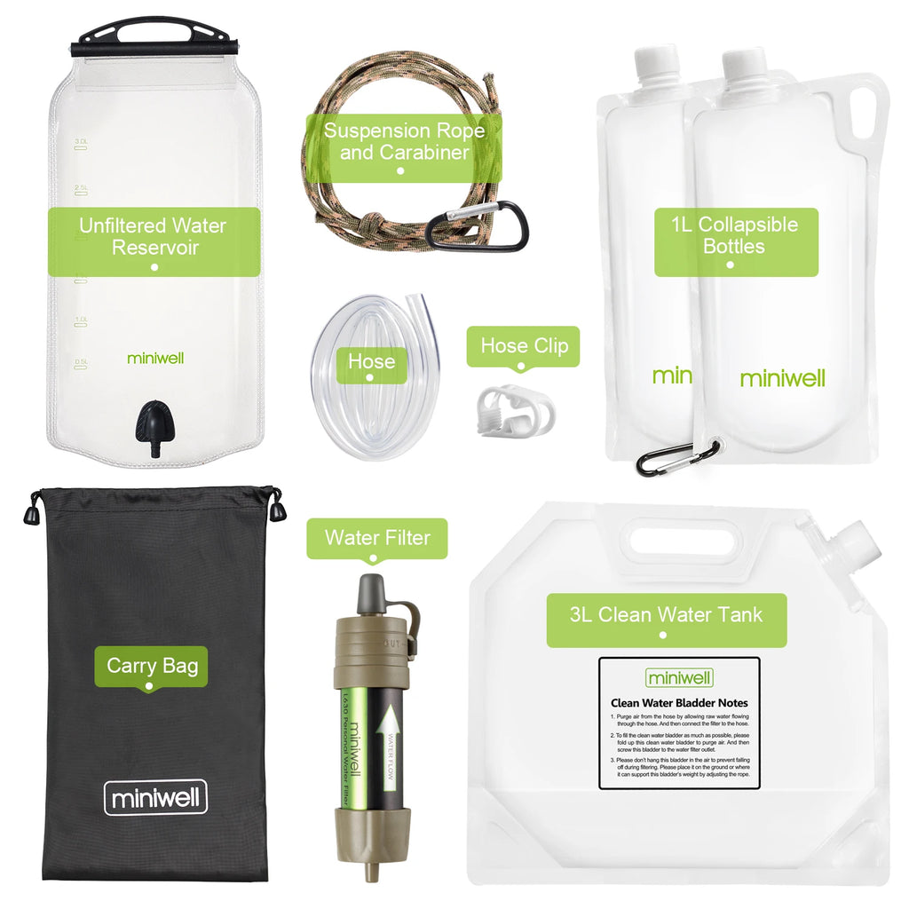 L630 Personal Camping Purification Water Filter Straw for Survival or Emergency