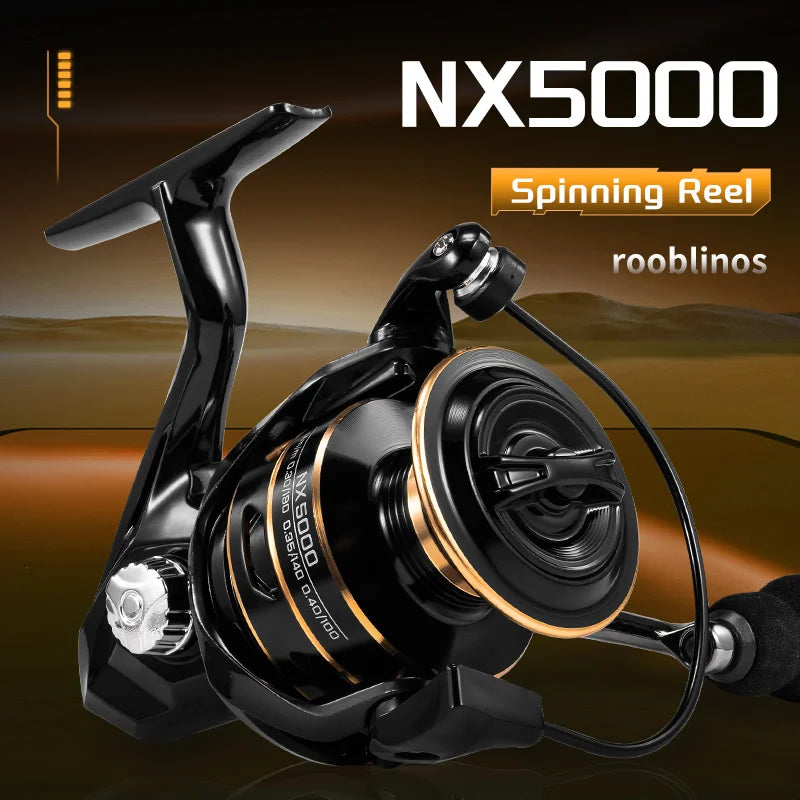Spinning Fishing Reel Metal Reel 10KG Max Drag Power Spinning Wheel Adapt to Any Water Body
