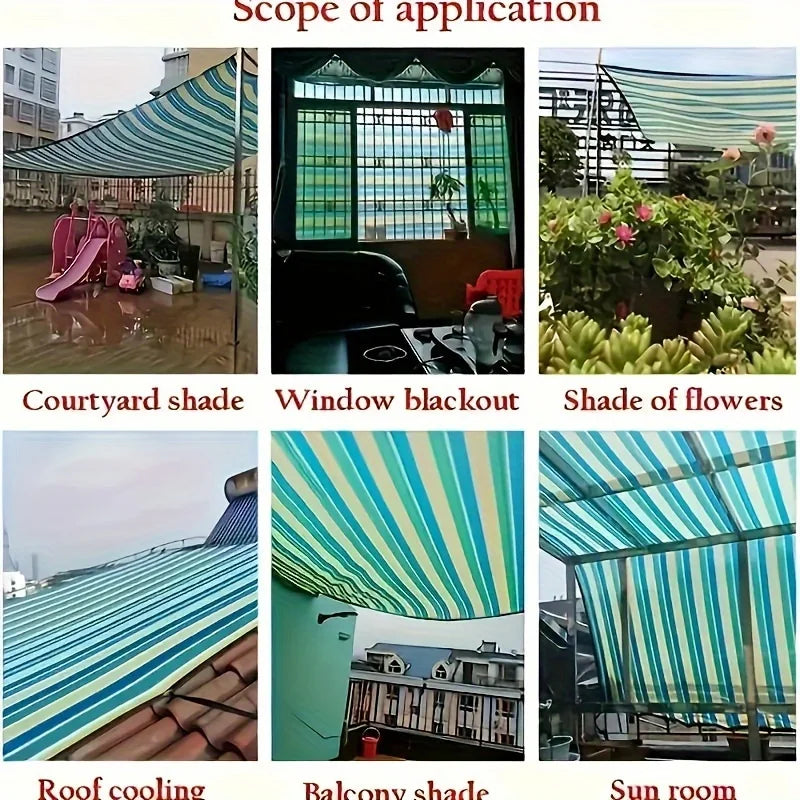 Shade Privacy Fence Screen Netting for Gaps in Outdoor Patios, High-Density Polyethylene Mesh Shade Cloth for Backyards and Gazebos