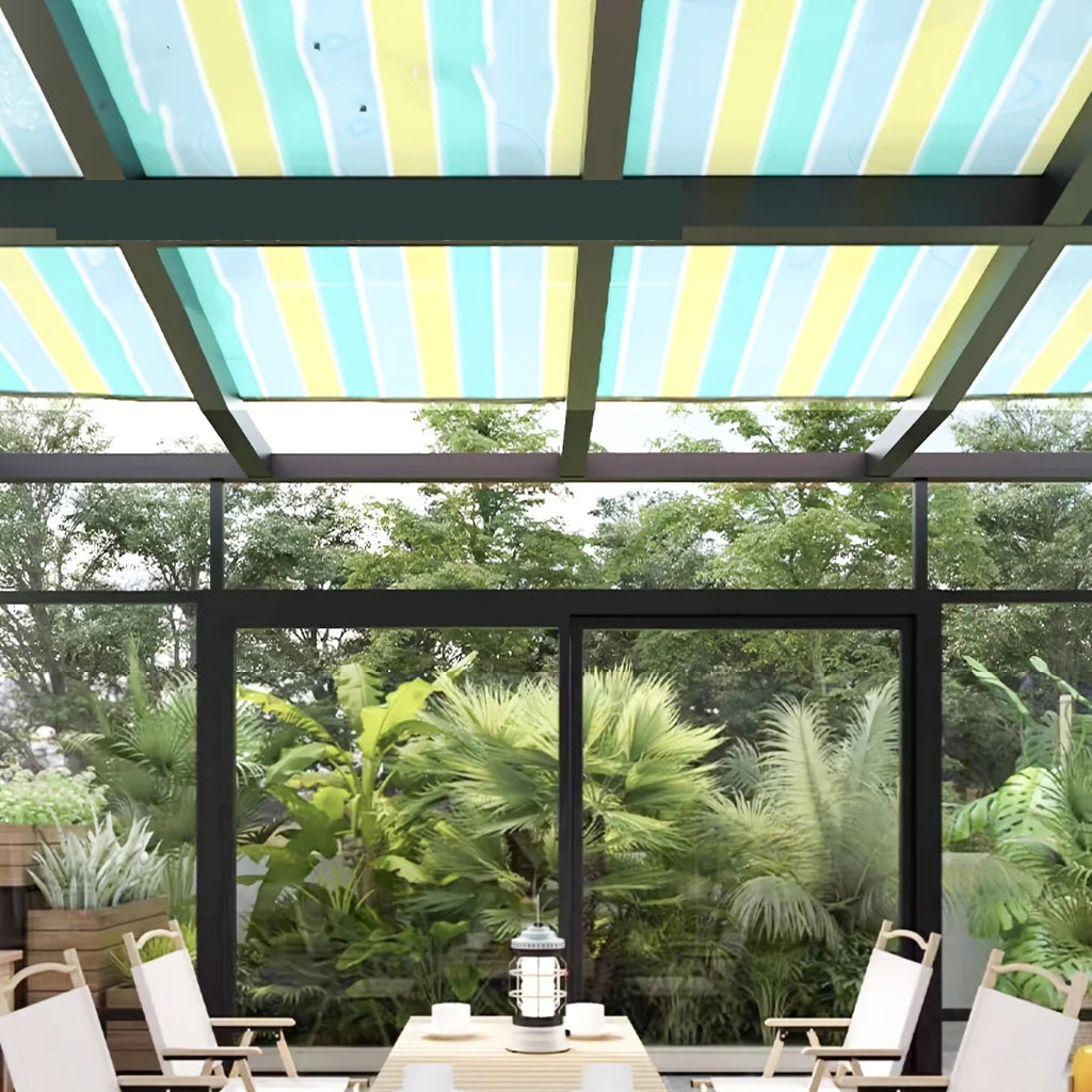 Shade Privacy Fence Screen Netting for Gaps in Outdoor Patios, High-Density Polyethylene Mesh Shade Cloth for Backyards and Gazebos