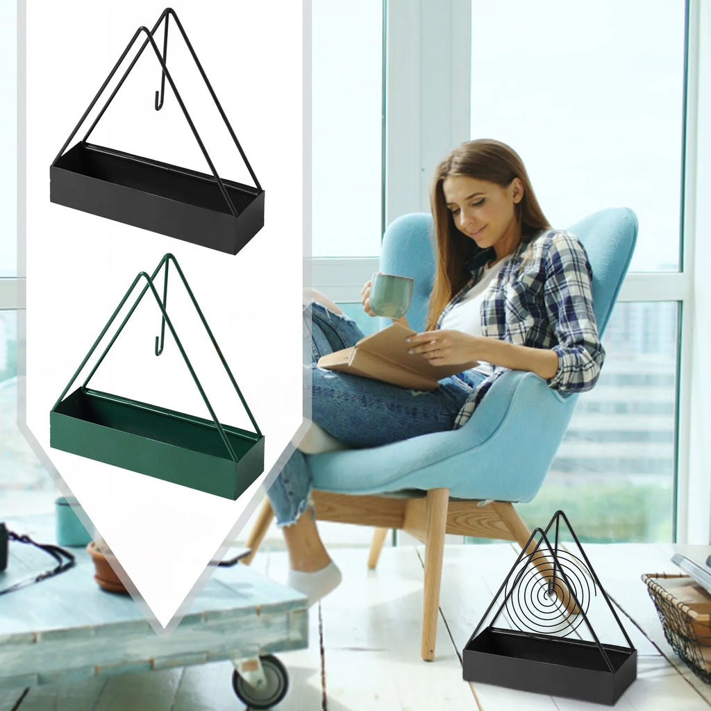 1PC Iron Mosquito Coil Burner with Spiral Holder for Summer Camping Insect Repellent