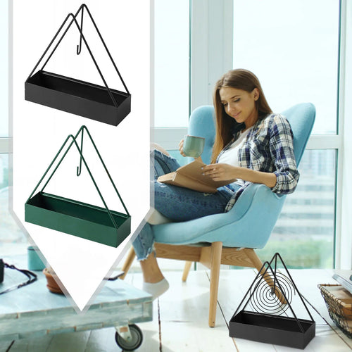 1PC Iron Mosquito Coil Burner with Spiral Holder for Summer Camping Insect Repellent