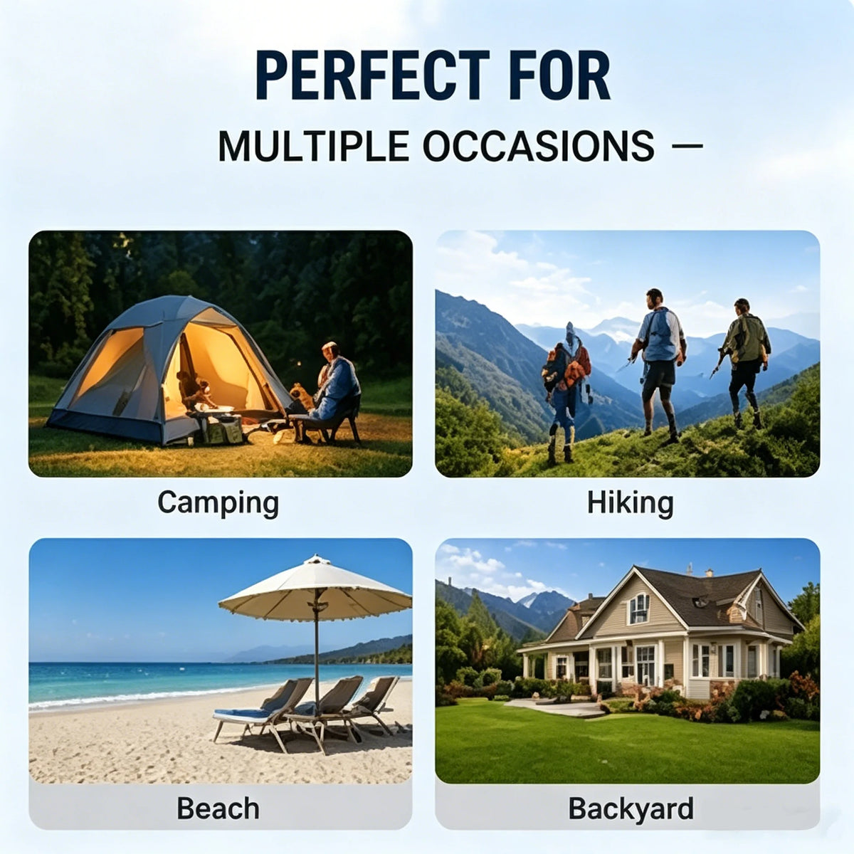 Portable Folding Camping Cot with Thick Mattress – Extra Wide Outdoor Bed with Side Pocket Heavy Duty Steel Frame for Tent, Hiking