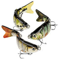 Bass Fishing Lure for Freshwater and Saltwater Lifelike Multi Jointed Swimbait for Bass Trout