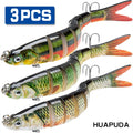 Fishing Lures 3 Pack Crank Baits for Slow Sinking Glide and Swim for Saltwater and Freshwater
