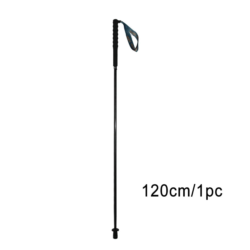 Ultra Light Weight Folding Trekking Poles Hiking Sticks Carbon Fiber