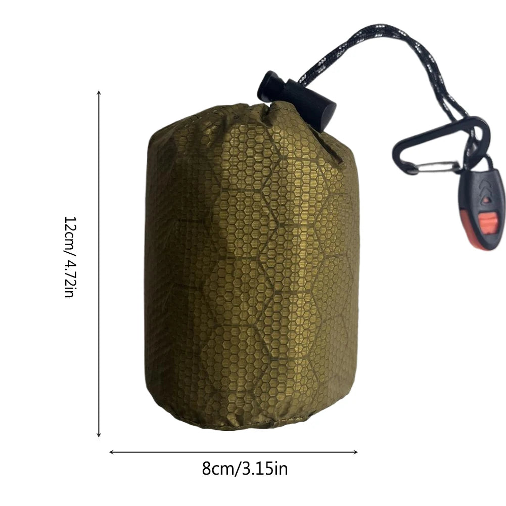 2-5PCS Waterproof Thermal Emergency Sleeping Bag Bivy Sack Survival Blanket Windproof Hiking Outdoor