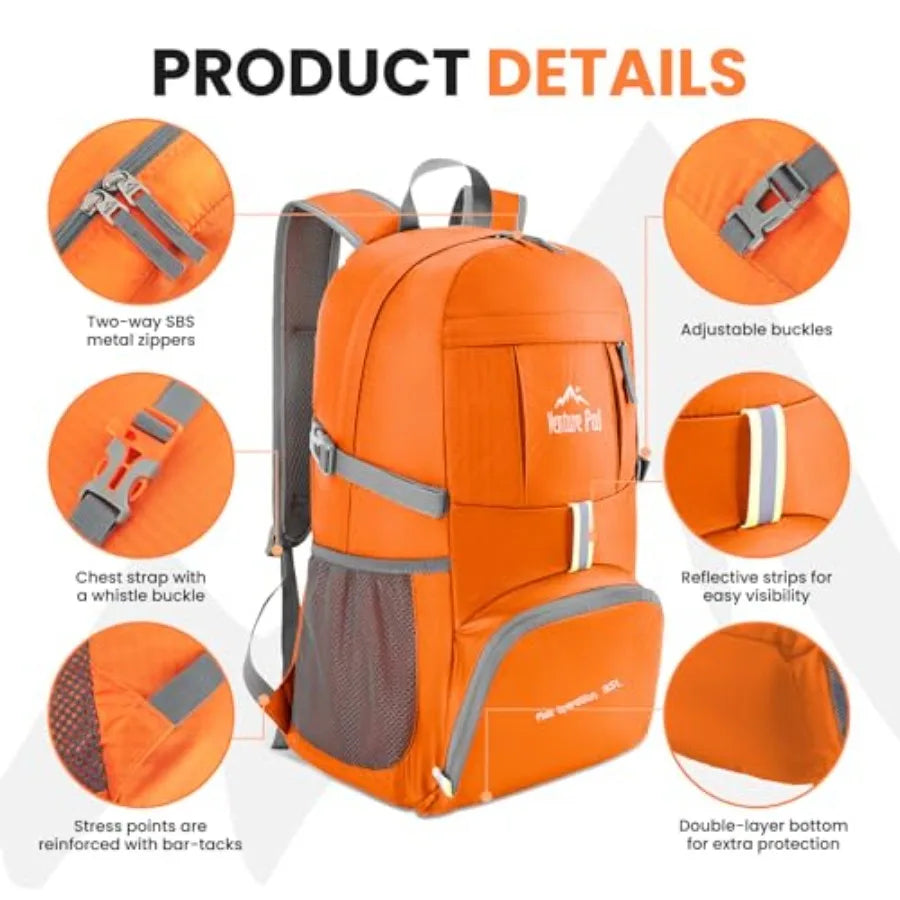35L Ultralight Lightweight Packable Foldable Travel Camping Hiking Outdoor Sports Backpack Daypack