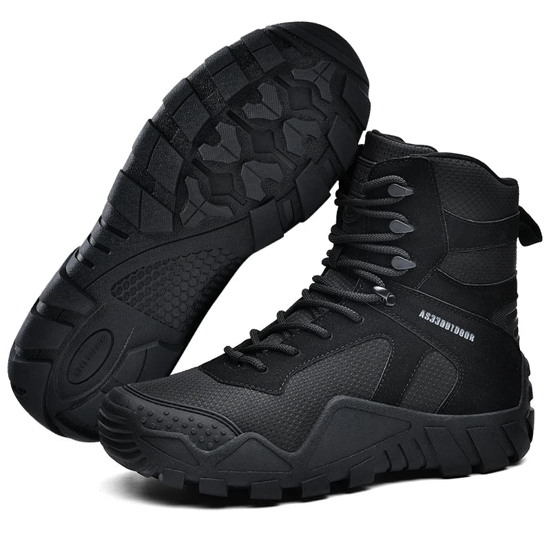 Men's waterproof hiking boots, lightweight outdoor work boots, durable