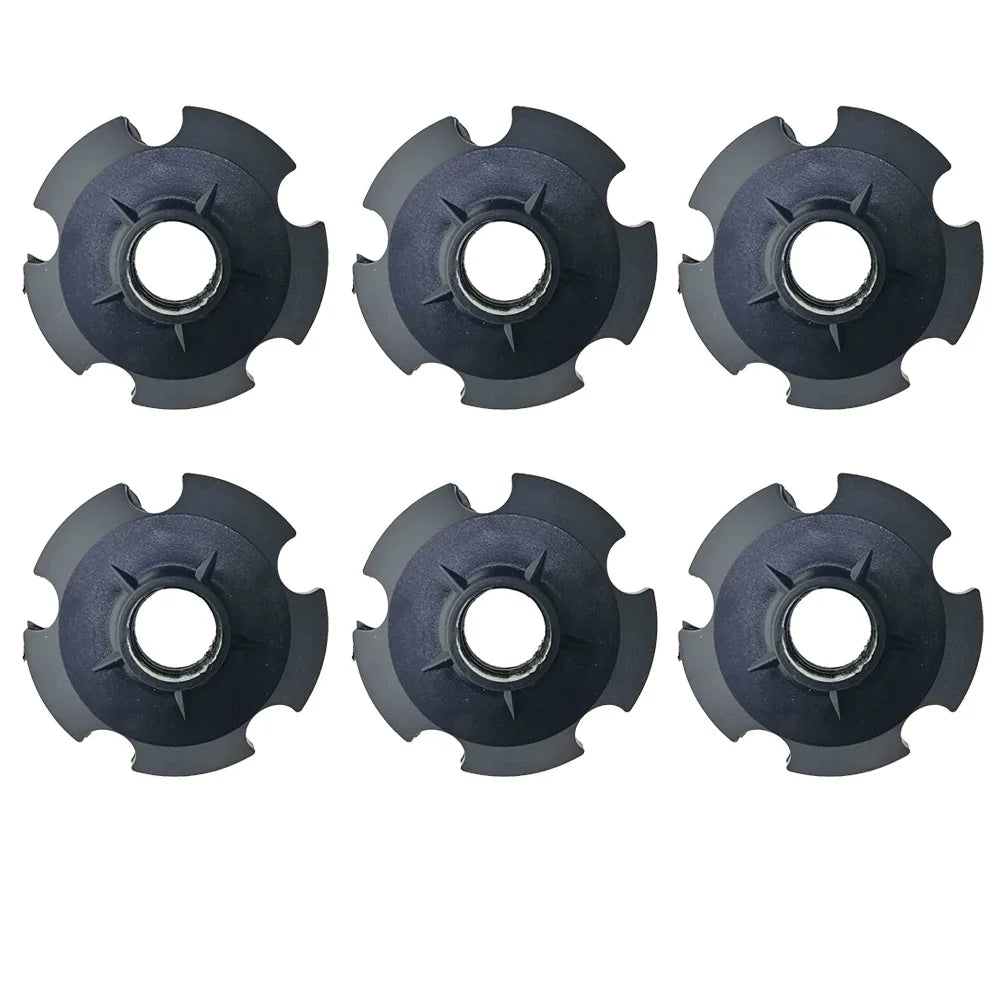 6 Piece Climbing Trekking Pole Replacement  Protector Cap  Snow Basket