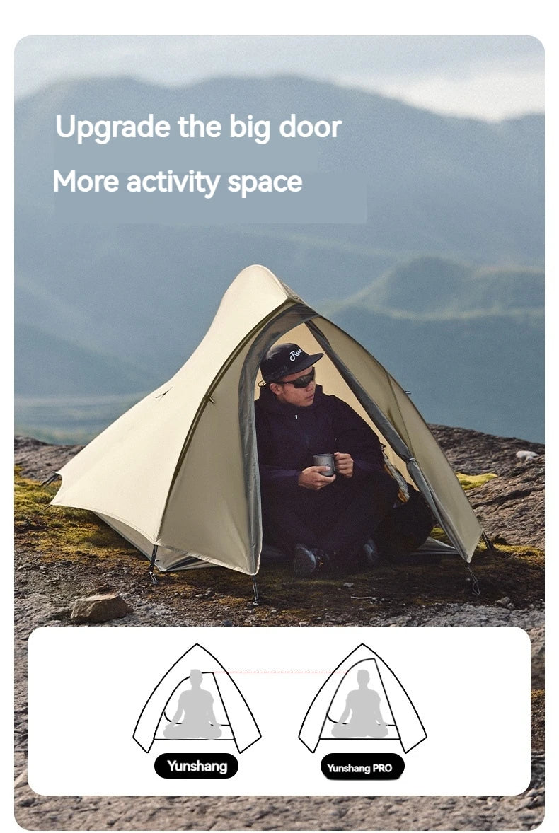 Hike Ultralight Pro Trekking Tent Nylon 1/2 People Tent