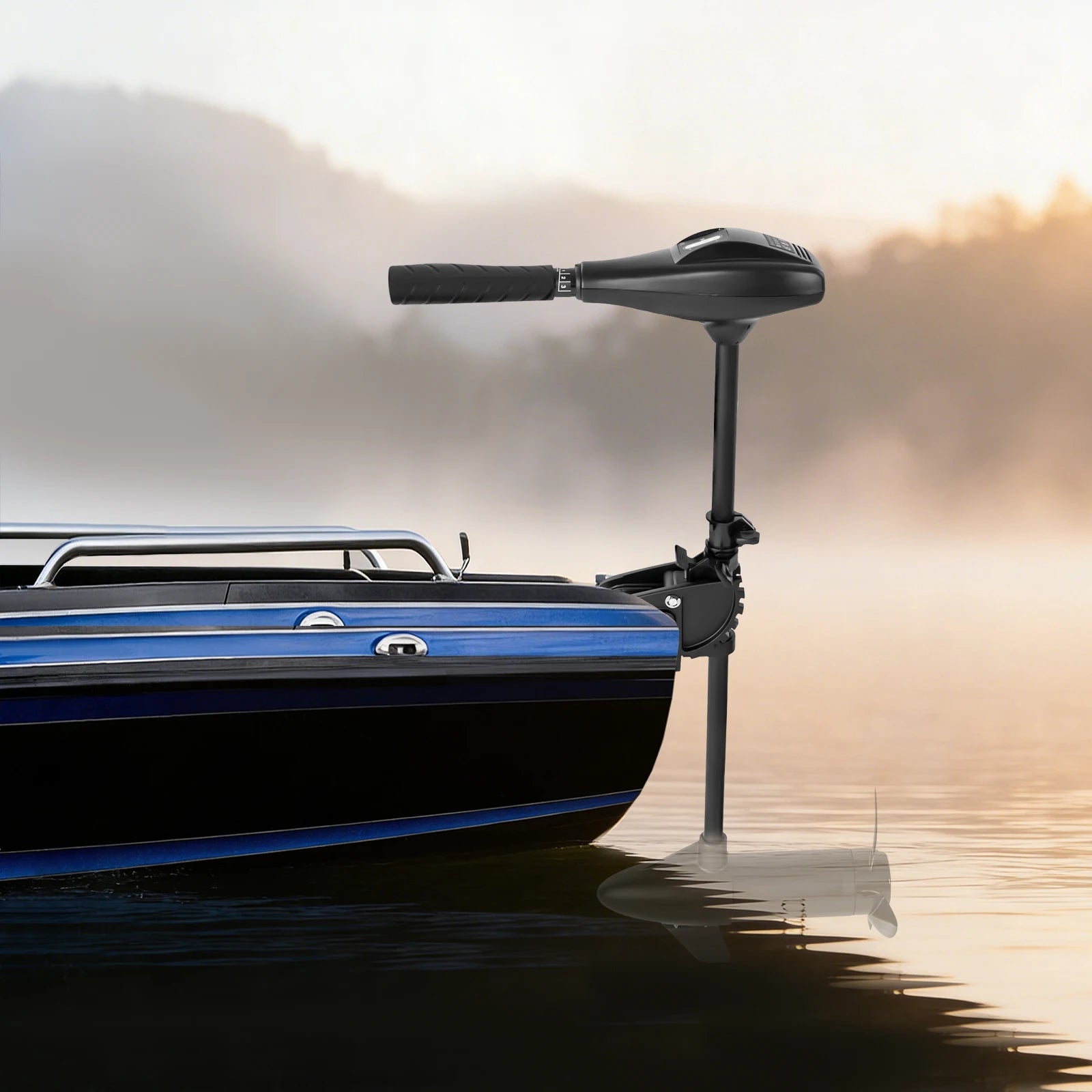 Electric Outboard Motor with Extendable Shaft 5 Forward Gears and 3 Reverse Gears for Small Boats