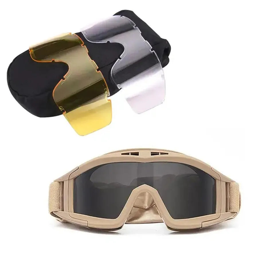 Explosion Proof Shooting Tactical Goggles Anti-impact Paintball Hunting