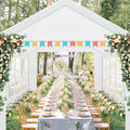 10 x 30 Canopy Tent Heavy Duty, 10x30 Party Tent with Removable Sidewalls & 4 Built-in Sandbags, Wedding Tent UV 50+，Waterproof