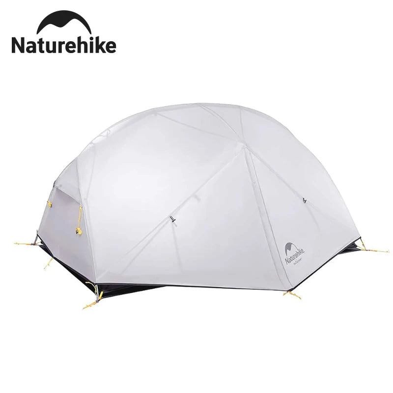2 Person Tent 20D Nylon 210T Waterproof Ultralight Camping Hiking Tent with Mat Backpacking Tent