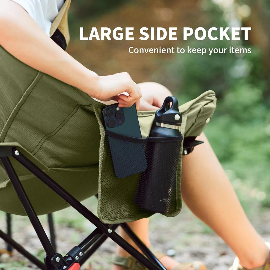 High Back Moon Chair Camping Outdoor Fishing Folding Adjustable Lounge Chair Portable Picnic