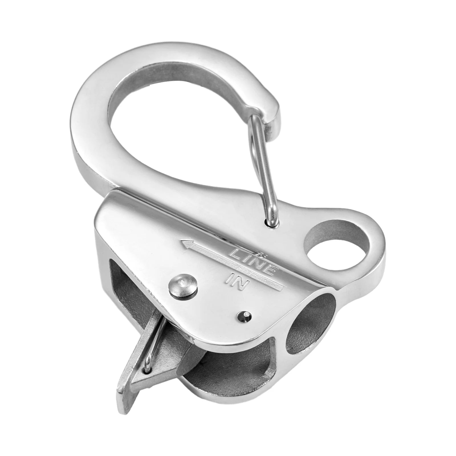 Boat Anchor Hook 304 Stainless Steel Slide Knotless System Clip Easy to Use Holds 3700lb