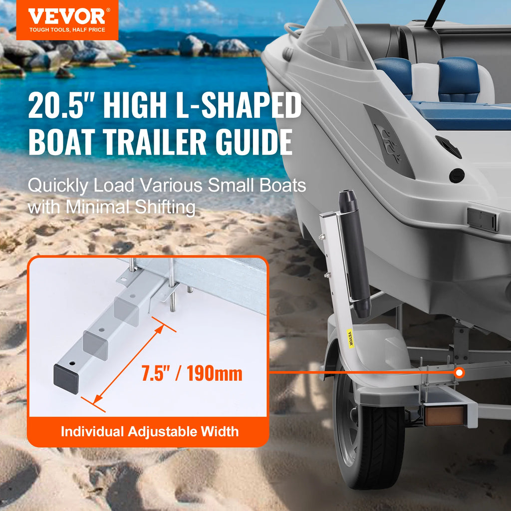Adjustable Boat Trailer Guide Guide Poles Galvanized Steel Trailer Guide