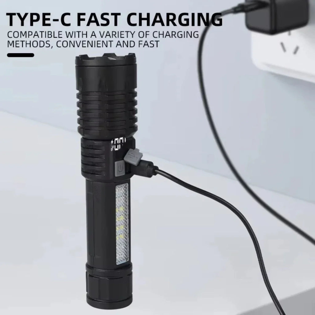 Super Bright Rechargeable LED Flashlight – Ultra Powerful Portable Outdoor Camping Lantern & Emergency Light