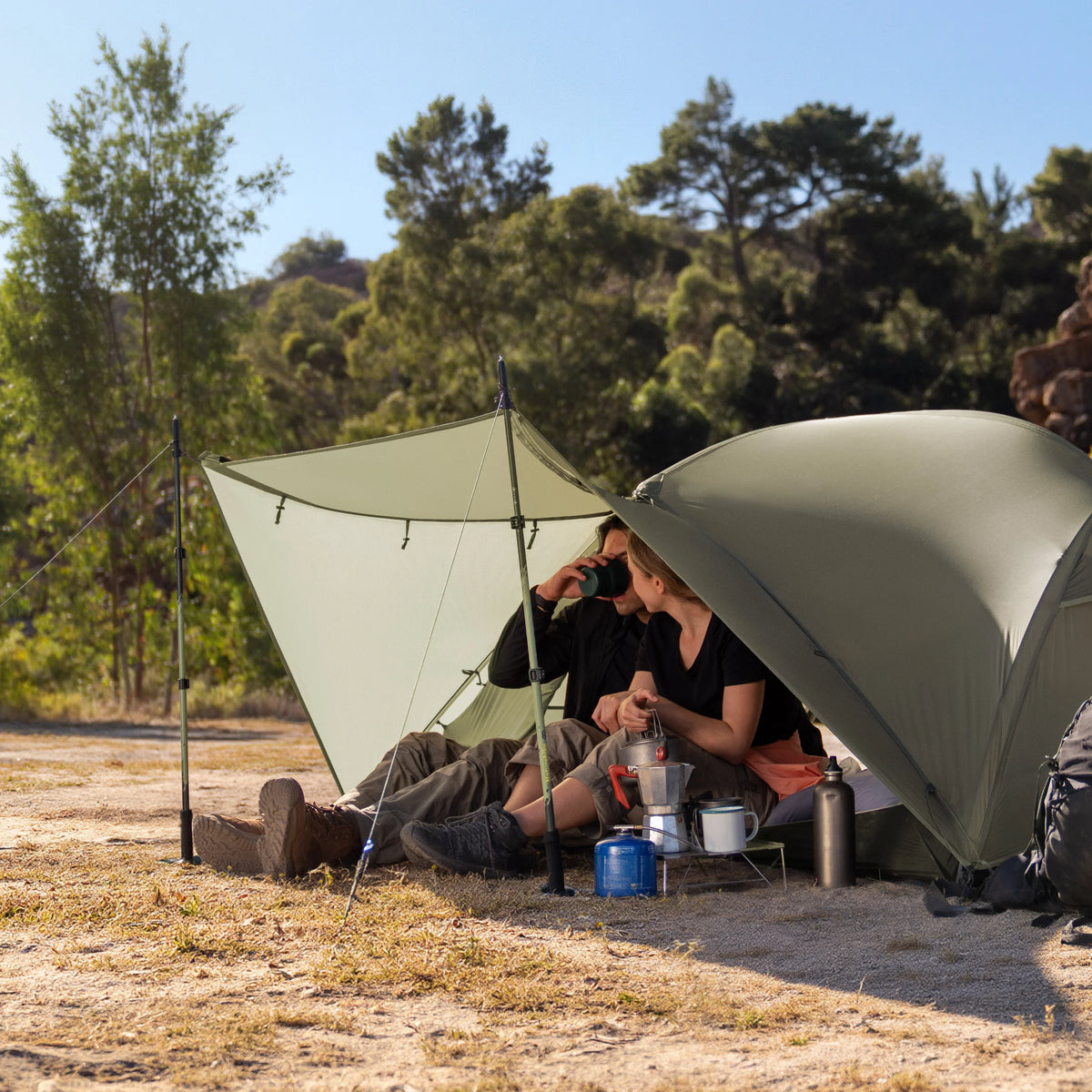 Mongar PRO Ultralight 1/2/3 Person Tent Camping Outdoor Waterproof 20D Nylon Backpacking Travel Cycling Tent