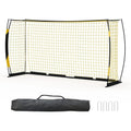 Heavy Duty Portable Soccer Goal for Backyard, Metal Frame Mesh Soccer Rebounder Net
