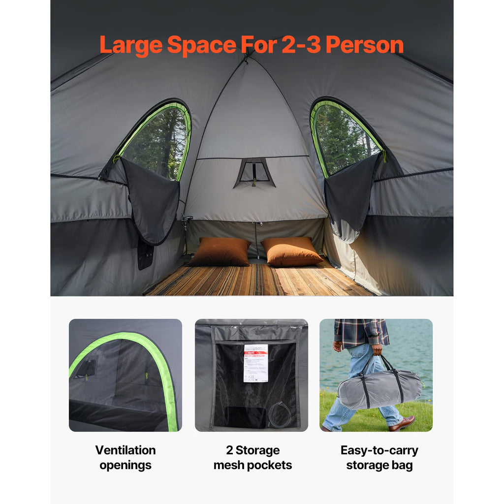 Pickup Truck Bed Tent Camping 2-3 Person  Expandable Awning