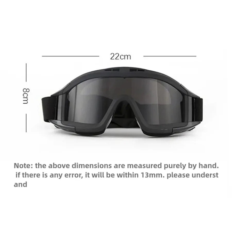Explosion Proof Shooting Tactical Goggles Anti-impact Paintball Hunting