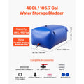 Water Storage Bladder TPU Soft Water Bag Portable & Collapsible Containers for Camping