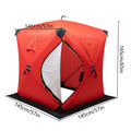Ice Fishing Insulated Tent, 1-2 Person Shelter, Portable Therma Windproof Camping
