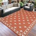 Reversible Waterproof Plastic Straw Outdoor Rug