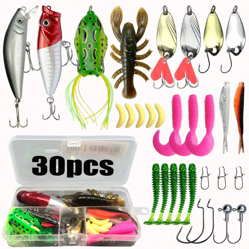 Fishing Lure Tackle Set, 110/139/302pcs, Suitable For Surface Fishing, Bass, Trout, Salmon