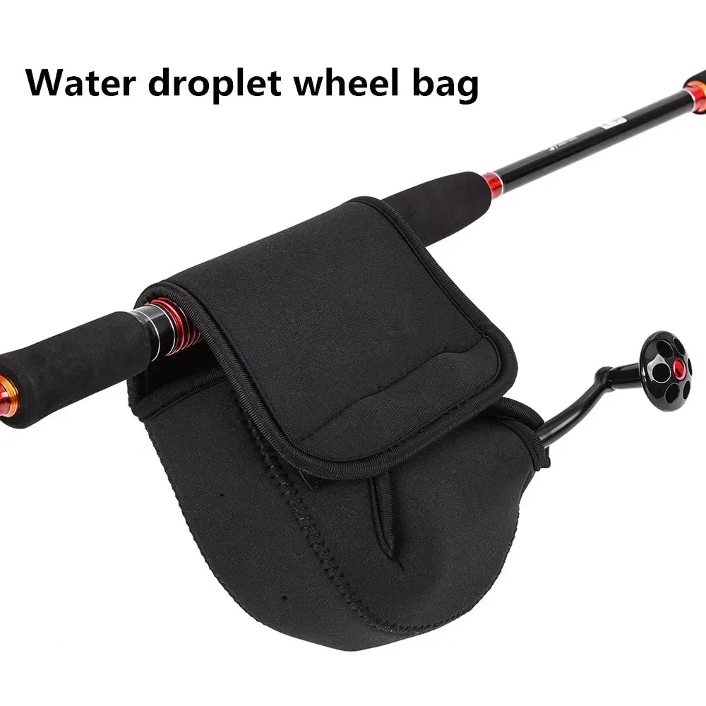 S/M/L Spinning Fishing Reel Neoprene Cover Protective Case Waterproof Storage