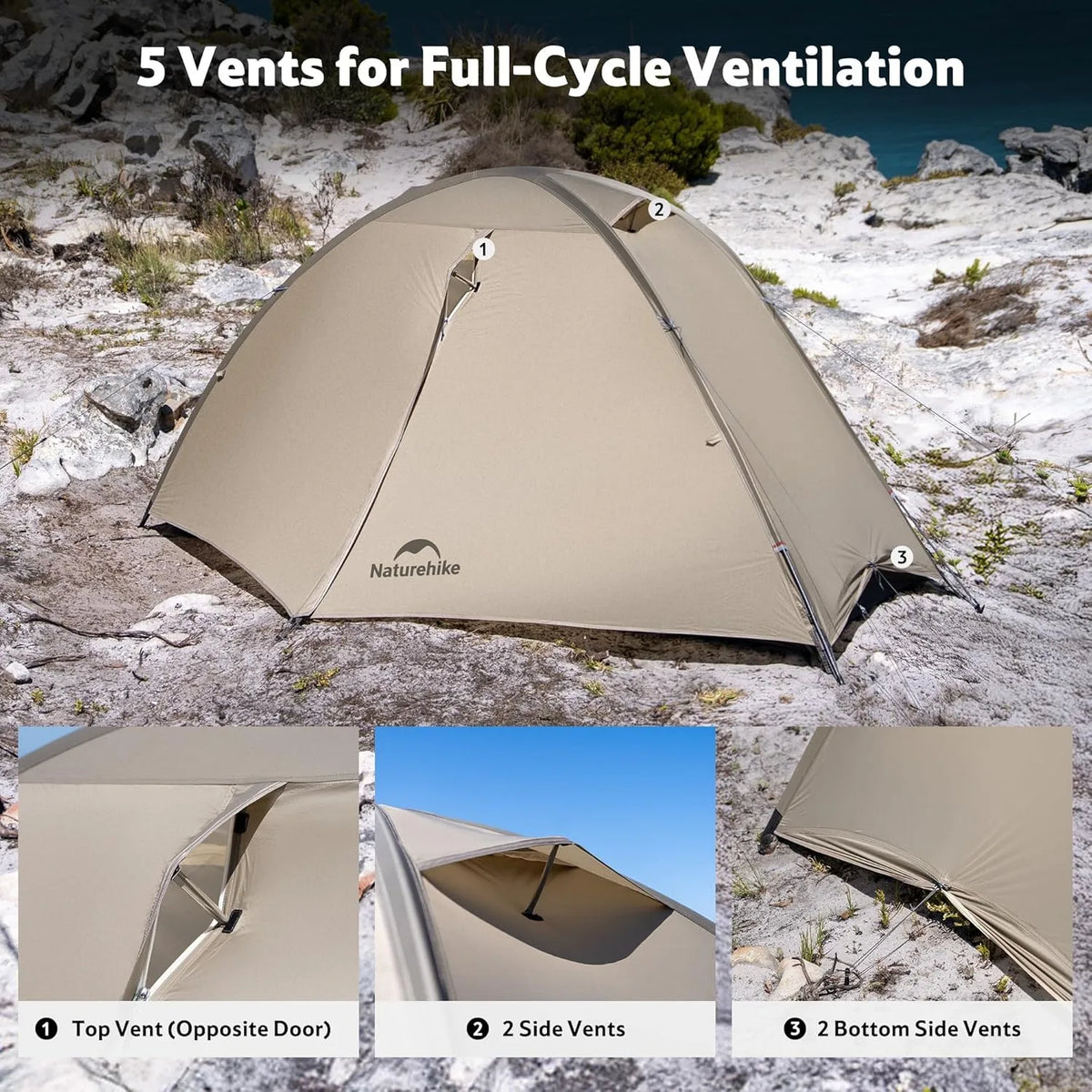 UL PRO 1/2 Person Backpacking Tent Hiking Tent Outdoor Camping Portable Equipment Mountaineering Tent Ultralight Waterproof