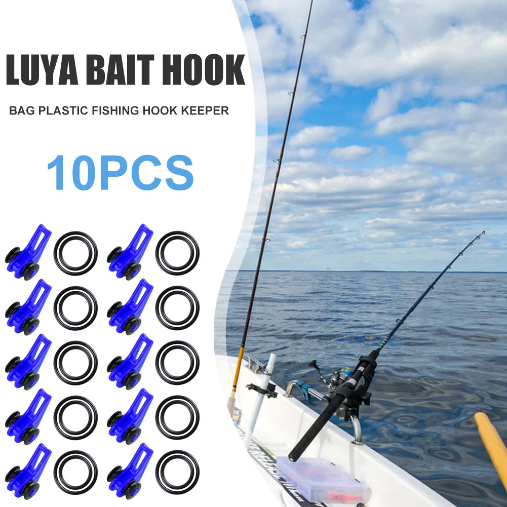 10Set/Bag Fishing Hook Keeper Fishing Rod Accessories Secure Safety