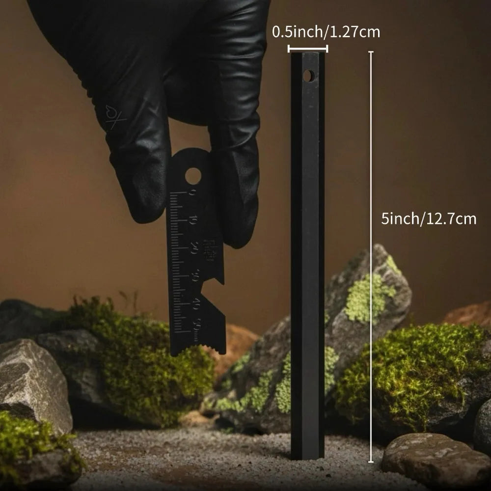 3-piece set, iron magnesium ignition rod ignition kit, including hexagonal iron magnesium rod, igniter and hanging rope, waterproof survival fire sickle steel