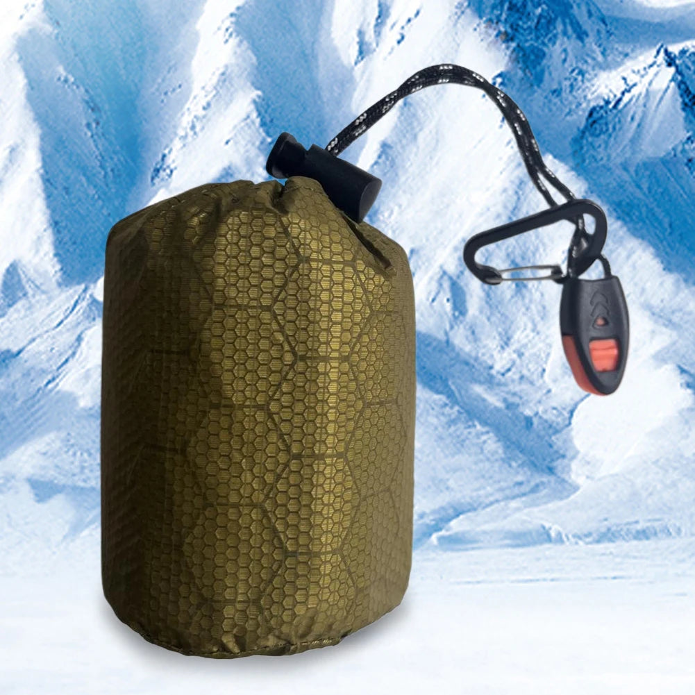2-5PCS Waterproof Thermal Emergency Sleeping Bag Bivy Sack Survival Blanket Windproof Hiking Outdoor
