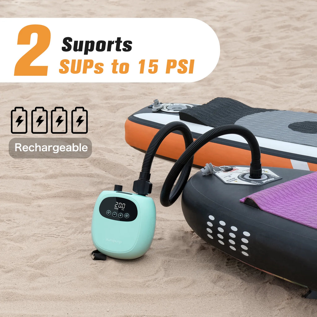Electric 20PSI Pump 38.48Wh Battery Inflation Deflation for Kayak