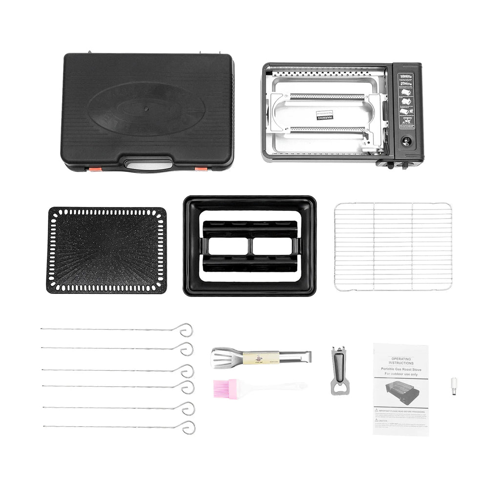 Portable Camping Grill Butane Gas Stove For Camping, Trekking