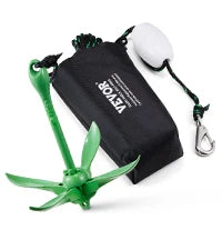 Kayak Anchor Kit 3.5 lb 26.2 ft Rope and Buoy Storage Bag