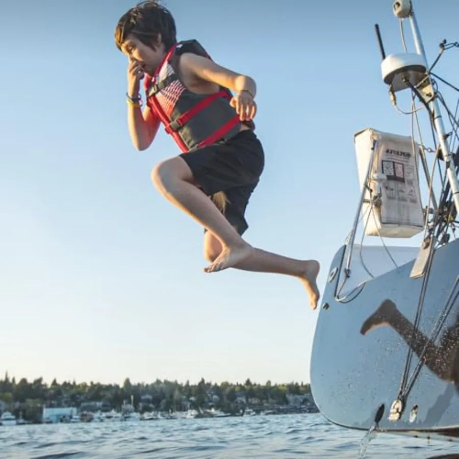 Life Jacket 50-90 lbs - Coast Guard Approved Life Vest - Type III PFD for Boys and Girls